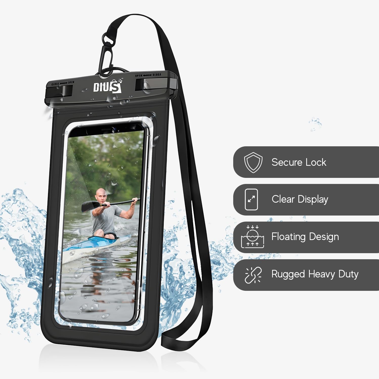 Dius Waterproof Phone Pouch iPhone Samsung